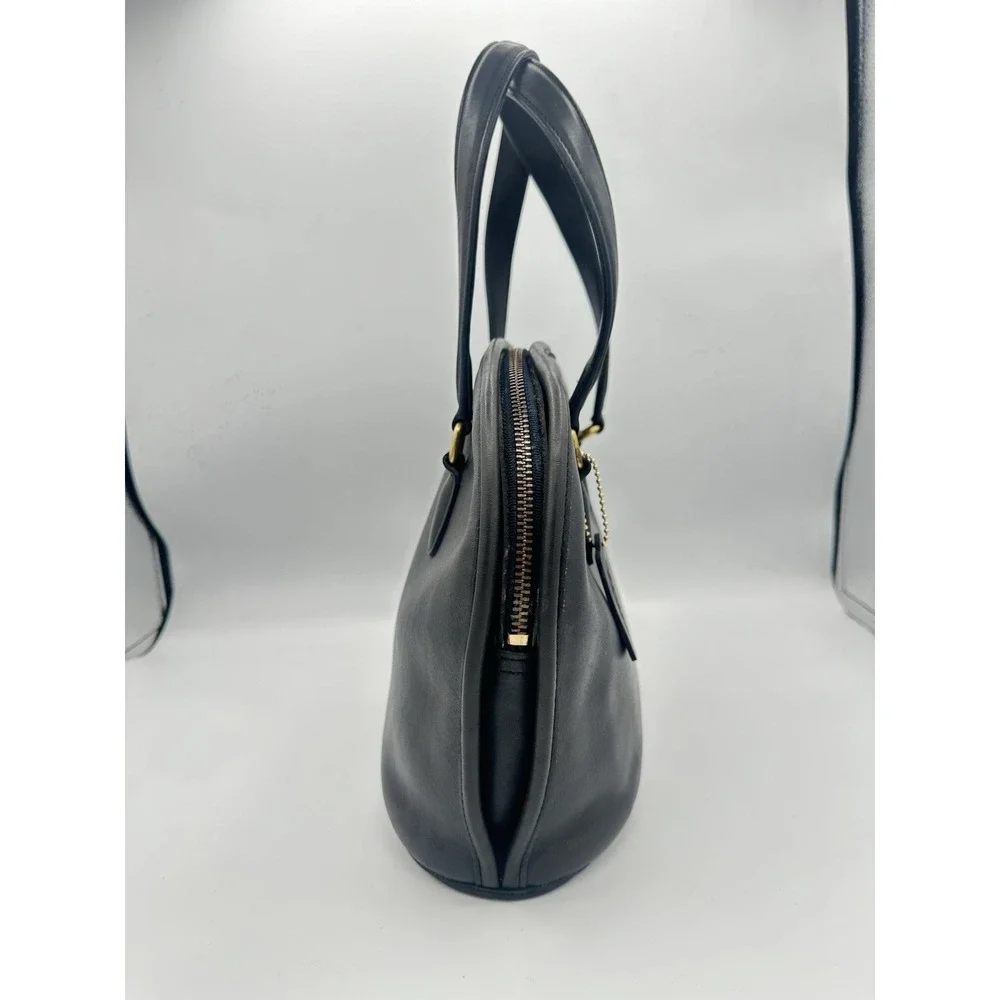Coach Pelham Glovetanned Leather Domes Bag 9968 Mahogany Navy Vintage Navy